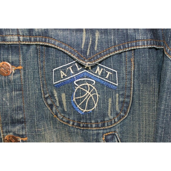 Life Line Jean Trucker Jacket United Colors For The United People Denim L - Picture 5 of 7